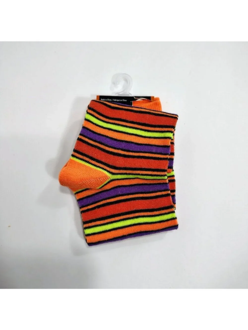 Halloween Crew Socks Womens Size 6-12 Multicolor Vibrant Halloween Pattern